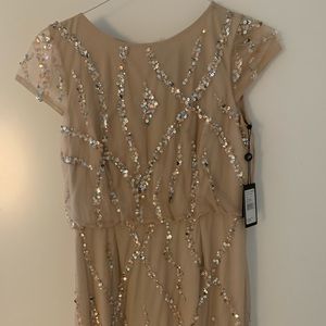 NWT Adriana papell sequined gown!